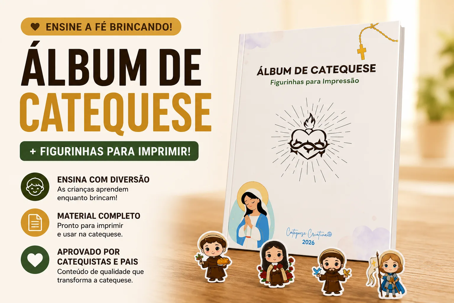 Mockup do Álbum de Catequese
