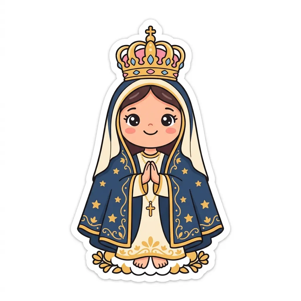 Figurinha de Nossa Senhora Aparecida